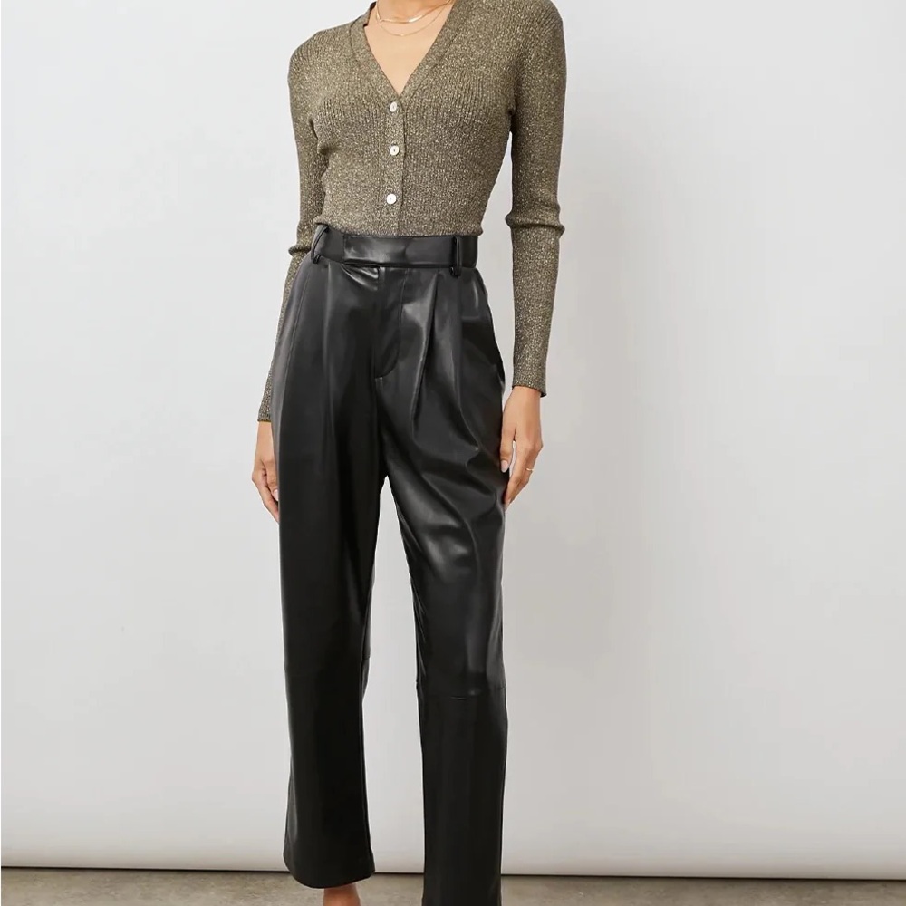 Rails Vegan Leather Jo Pant - Black
